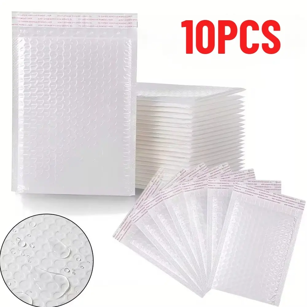 10 Bubble Envelopes Wholesale, Filling Envelopes for Gift Packaging, Self-Seal Transport Bags, School Office Small Party Gifts, Plastic Envelopes, Bubble Mailers