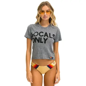 LOCALS ONLY BOYFRIEND TEE - HEATHER GREY