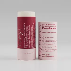 Hey Humans Non Toxic Deodorant in Plastic Free Packaging citrus Pomegrante