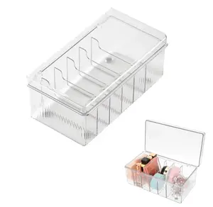 Makeup Organizer, Lash Extension Organizer and Storage, Clear Storage Box for Cosmetics Jewelry, Transparent Acrylic Storage Container