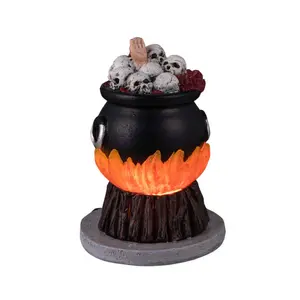 Lemax - Spooky Town - Skull Stew Cauldron