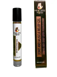 Healer’s Hand Joint and Muscle Relief Gel 0.33 oz (10 ml) with Nanoencapsulation Technology for Rapid Pain Relief and Comfort - Therapeutic Treatment