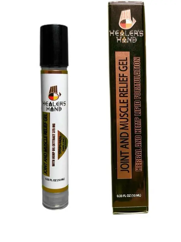 Healer’s Hand Joint and Muscle Relief Gel 0.33 oz (10 ml) with Nanoencapsulation Technology for Rapid Pain Relief and Comfort - Therapeutic Treatment