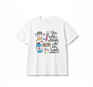 She Works Willingly With Her Hands Shirt, Gift For Her, Nurse Gift, Bible Sweatshirt, Nurse Life Tee, Bible Verse Tee, Registered Nurse