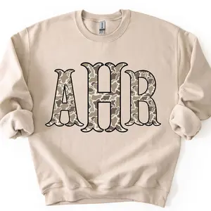 Camo Monogram Crewneck Sweatshirt