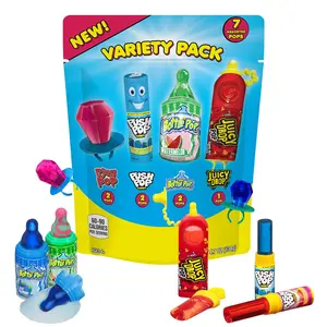 Candy Variety Pack - 7 Count Assorted Lollipops - Ring Pop, Push Pop, Baby Bottle Pop & Juicy Drop - Ideal for Birthdays, Party Favors, Celebrations & Candy Gifts by Bazooka Candy Brands