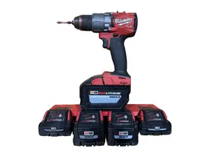 Milwaukee M18 Battery Wall Mount-4 Slot 3D Printed Tool Battery Organizer for Garages Workshops & Job Sites