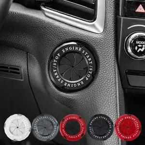 Car One-Click Start Decorative Ring, Motorcycle Ignition Device Cover, Electric Door Lock Trim, Button Decoration Hood, Privacy Hole Protector