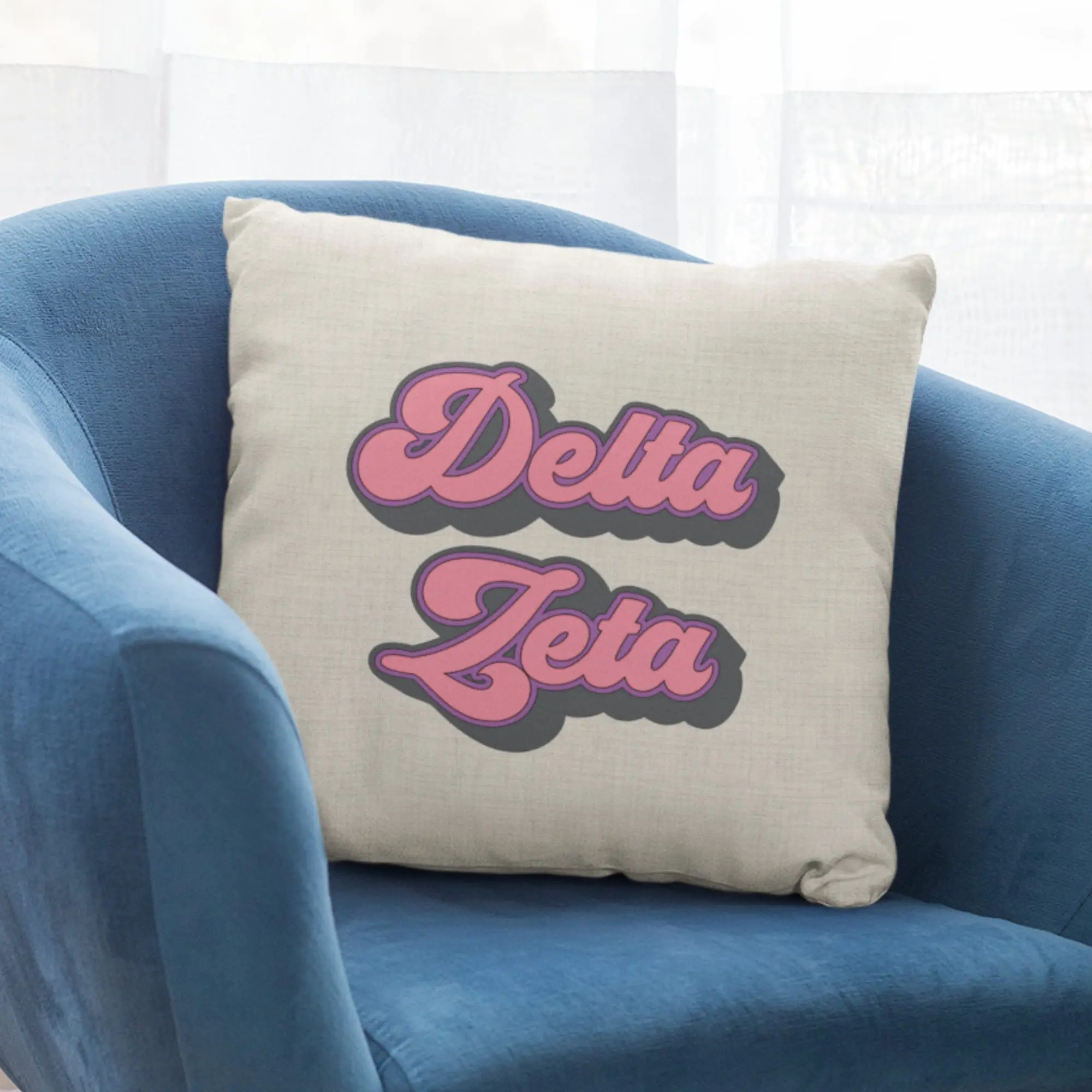 Delta Zeta Sorority Pillow - Perfect Big Little Gift!