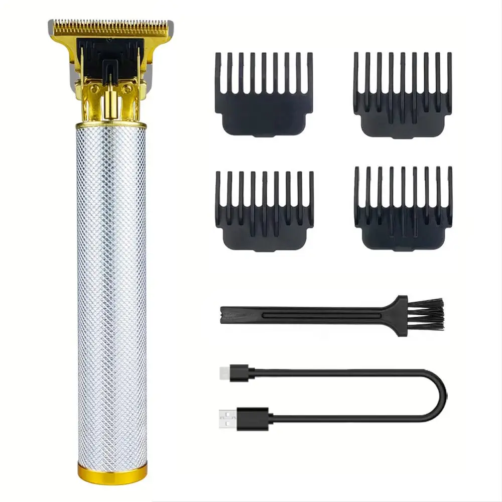 T9 Professional Hair Clipper, 1 Set Barber Cordless Hair Trimmer, Comfort Metal Cutting Grooming Beard Shaver Kit, Clippers for Men, Personal Care App