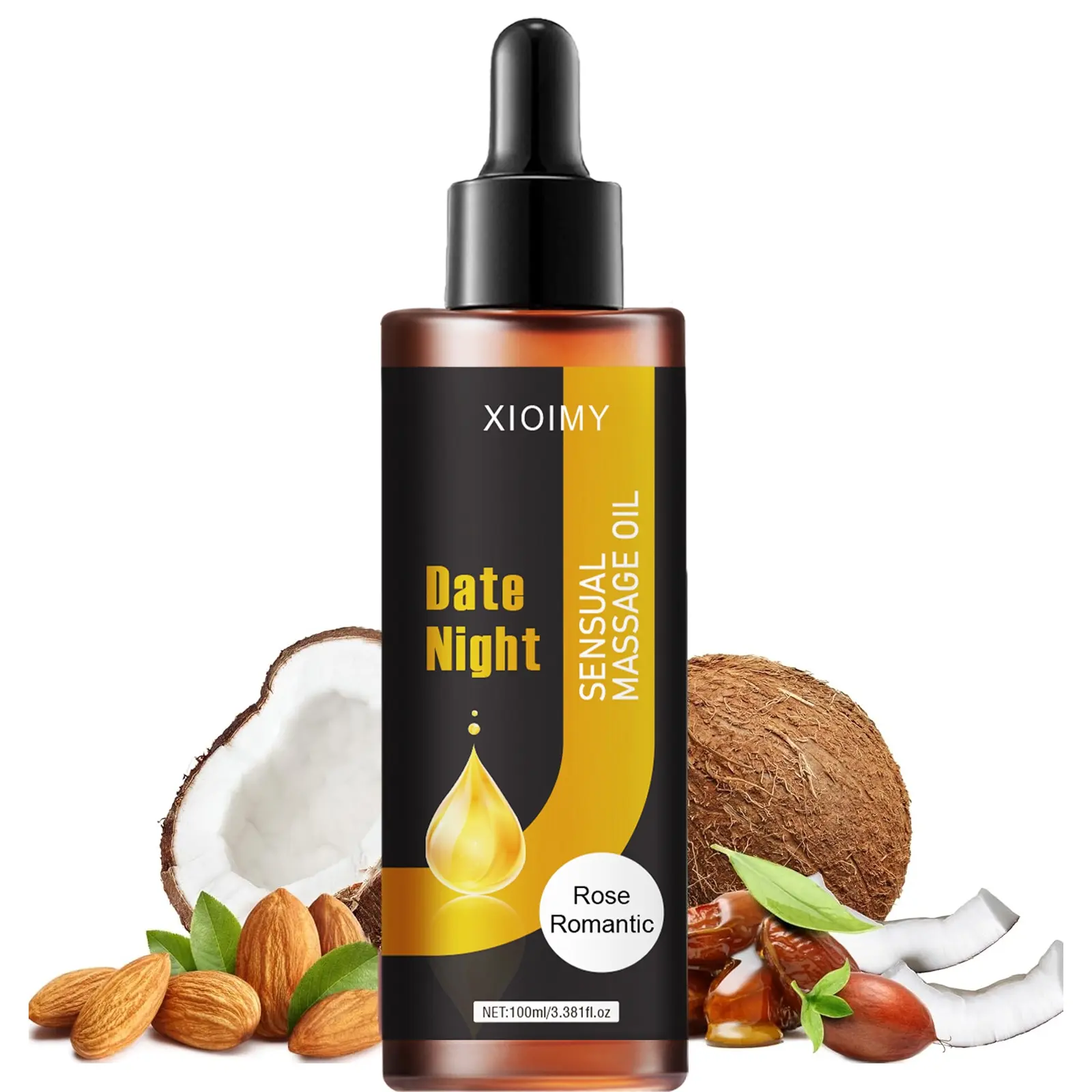 100ML Couples Sensory Massage Oil, Nourishing Body Oil Moisturizer, Natural Oils, Plant Extracts, Portable Travel Bottle, Unisex, Easy Use, Moisturizing, Ideal for Travel and Weekends