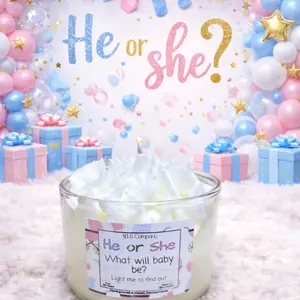 Gender Reveal Candle