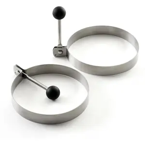 Stainless Steel Round Egg/Pancake Rings, 3.75",