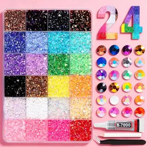 10000Pcs Resin Rhinestones for Crafting with Tweezers, Mixed-Color 3mm Non Hotfix Flatback Gems, Bedazzling Crystal for DIY Crafts Clothing Tumblers Mugs Shoes Fabric Decor Nail Art Makeup