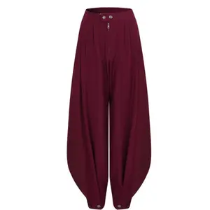 Wine Aladdin Trousers