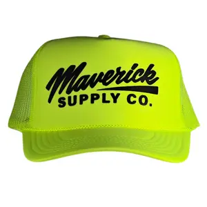 Black on Neon Green Trucker Hat