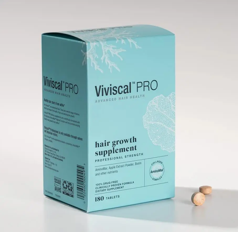 Viviscal Edible Dietary Hair Growth Supplements - 180 Tablets, 90-Day Supply for Hair Loss Support