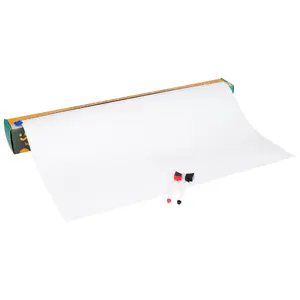 Mind Reader Adhesive Whiteboard Paper, 24 in x 30 ft, White