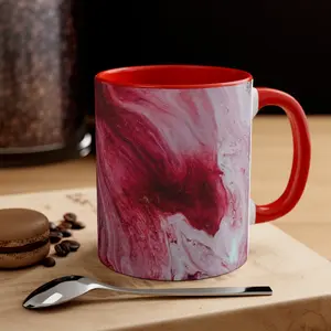 Red Velvet 11oz Ceramic Coffee Mug, Lead & BPA Free, Microwave & Dishwasher Safe