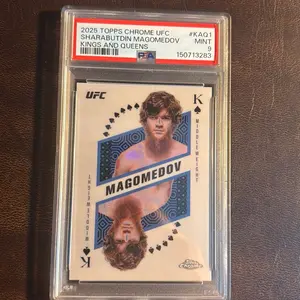 2025 Topps chrome UFC Sharabutdin  (bullet) Magomedov graded 9  king and queens single Card