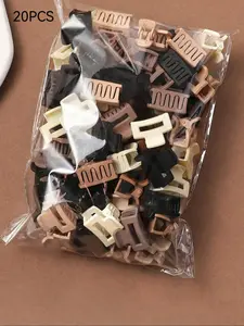 20 Stylish Mini Hair Clips, Multi-Functional Bang Clips, Simple Hair Claw Clips in Vintage Style, Perfect for Daily Hairstyles