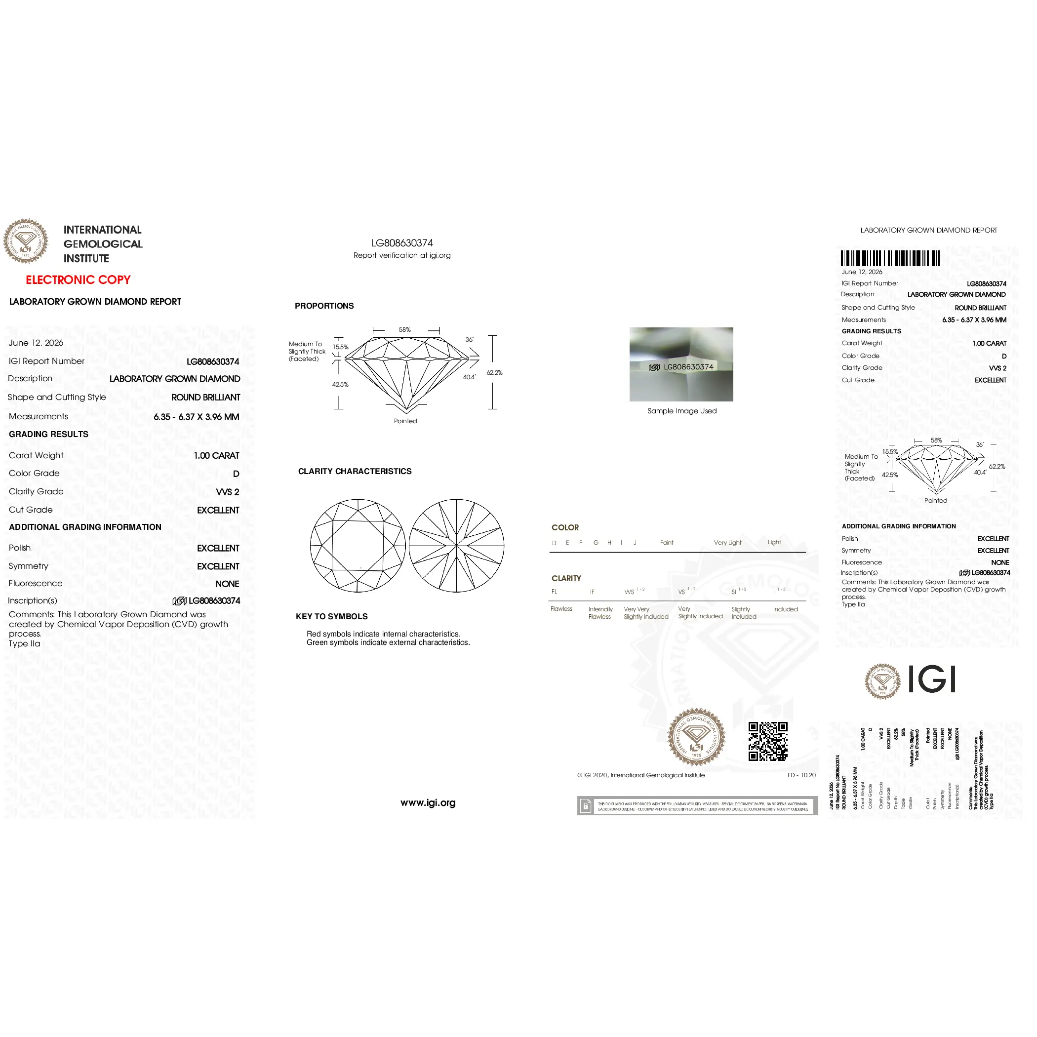 For Chris12324663826 Round Lab Grown Diamond 1ct Pair + 0.5ct Pair  | D Color VVS Clarity Loose Diamond
