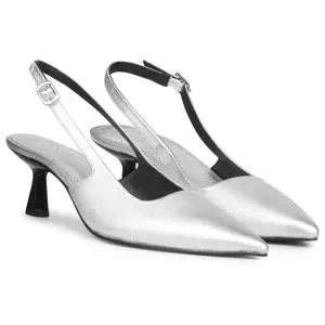 Saint G Leather Slingback Kitten Heel- Cynara