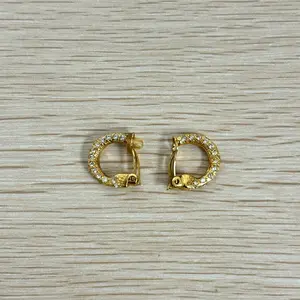Pre-owned Chanel Clip On Earings Metal (rb1105f3)