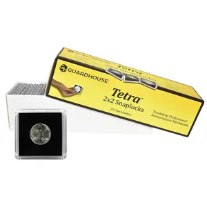 Tetra 2x2 Snaplock Nickel Coin Holders, 25ct Box