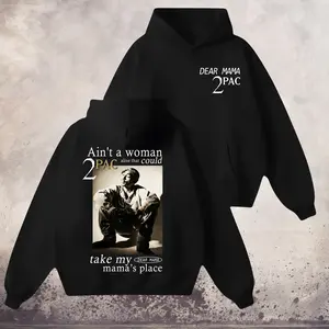 2Pac Dear Mama Hoodie, Tupac Mother's Day Hip Hop Music Lover Shirt, Vintage 90s Hip Hop Streetwear Apparel