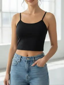 Adjustable Strap Halter Backless Top, Simple Comfort Pure Color Shirt, Versatile Set for Daily Wear, Women's Fashion Clothing