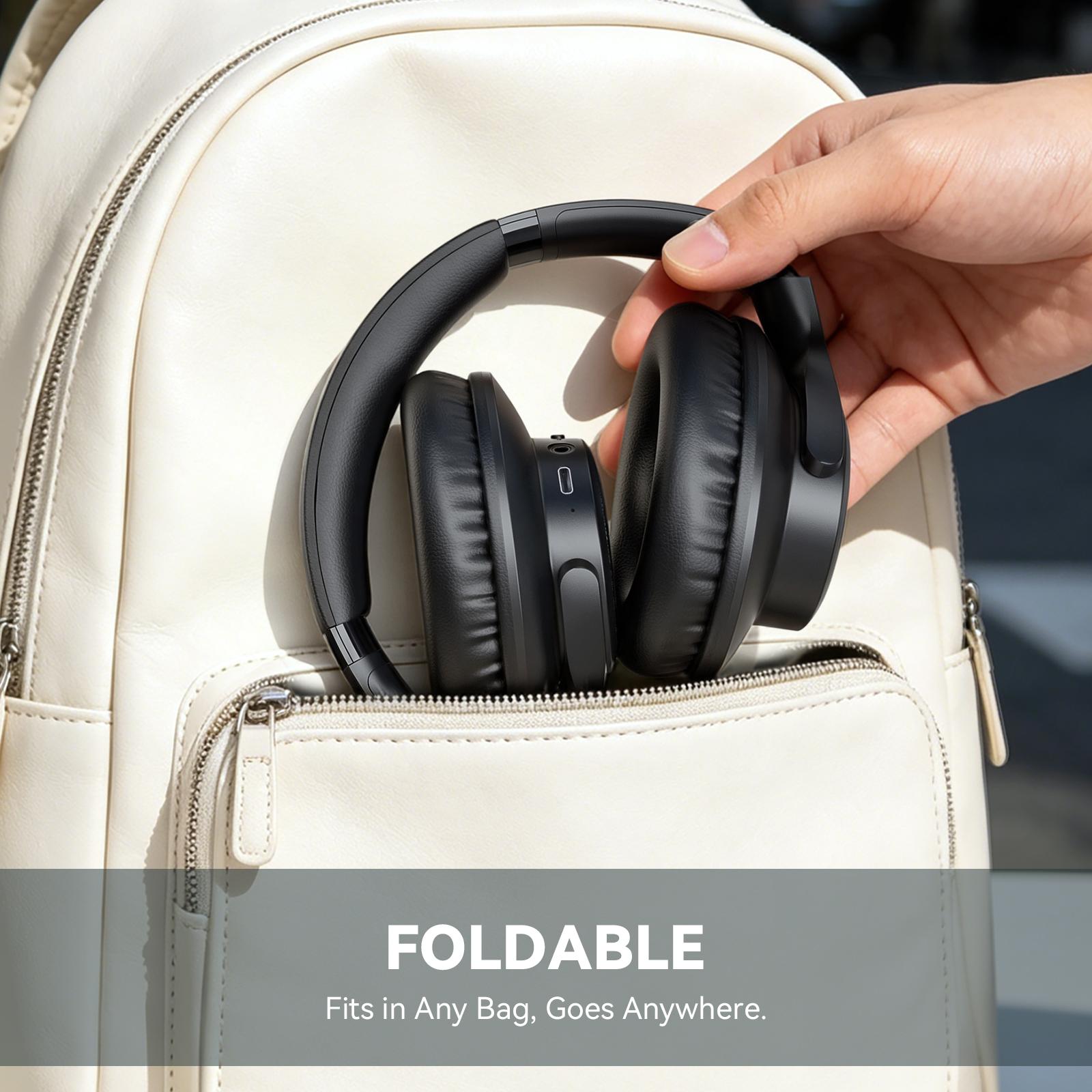 #TikTokShopBackToSchool  Bluetooth Headphones Wireless Over Ear, Up to 65 Hours Playtime, Hi-Fi Stereo Audio, Lightweight Foldable Design with Mic