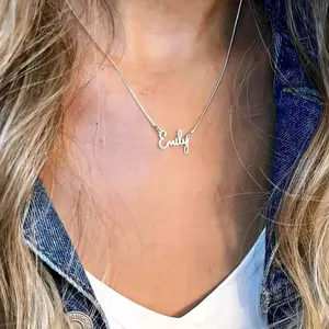 Boho Name Necklace Female