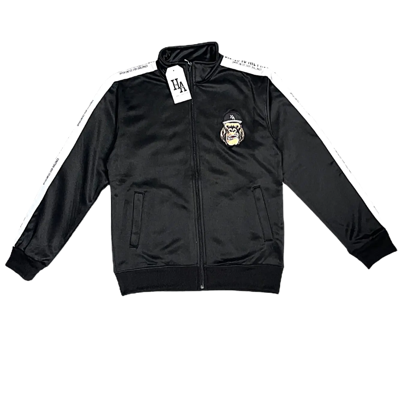 Gorilla Hustle Tracksuit Jacket - Black