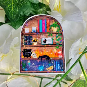 SJM ACOTAR Series Inspired Four Tier Bookshelf Sparkle Sticker