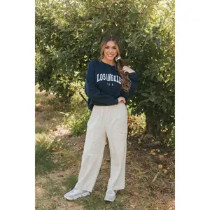 THE MINDIE SLOUCHY LINEN PANTS IN CREAM