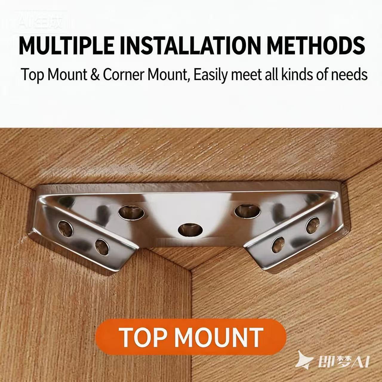 Furniture Corner Connector - 20PCS Universal Stainless Steel L Brackets for Wood,Hardware Metal Angle Bracket Corner Braces,L Bracket for Shelves,Table,Cabinet,Drawer,Corner Brackets for Wood