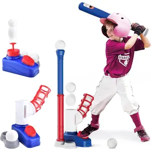 Baseball Bat Kit Baseball T Ball Hitting Set Tball Accessories Baseball Pitching Machine T Ball Popper Training Equipment Sports and OutdoorsToys Gifts for 3 4 5 Year Old Boys Birthday Gifts