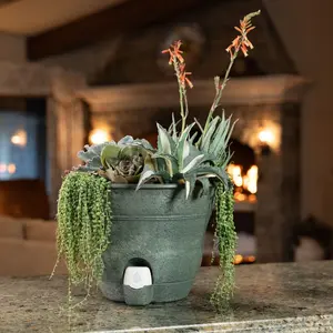 Set of 2 Firmastone 15" Self-Watering Smart Planters