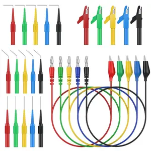 25 count  Probe Test Lead- 15 count  Probe Pins & 5 count Banana Plug to  Clip 5 count  Clips for Multimeter Diagnosis Circuit Testing