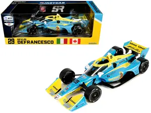 Dallara IndyCar #29 "WOOOOO Energy" Andretti Steinbrenner Autosport "NTT IndyCar" (2023) 1/18 Diecast Model Car by Greenlight