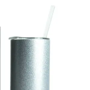 GLITTER 20oz Customizes Sublimation Tumbler - Metallic Finish, Stainless Steel, Ideal for Bottle Drinkware, Stylish Beverage Accessory