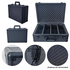 1pc 4-Row Graded Card Storage Box, Card Hobby Box, Trading Card Case for PSA BGS CGC SGC Graded Cards for PTCG TCG Sports Card Holder, Baskstball, Baseball Card Slab, One Click Magnetic Card Holder Organizer (Padlock is Not Included)