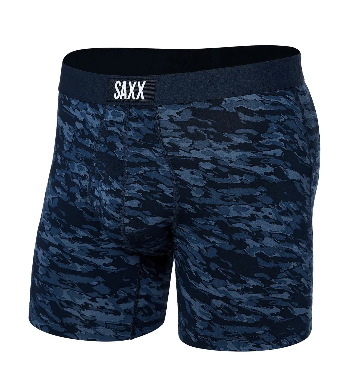 Men's SAXX Vibe Xtra Cloudbank Camouflage Slim Fit Boxer Briefs - 6 In Breathable Soft Underwear for Men, M