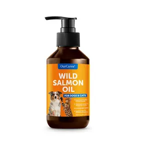 OURCARES Wild Salmon Oil with EPA & DHA, nourishing Omega-3 Fish Oil blend for Dogs & Cats, Healthy Skin & Coat