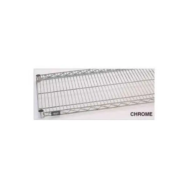 Nexel Industries S1860C Sturdy Chrome Metal Wire Grid Rack, 18x60 in. Commercial-Grade Adjustable Shelves Unit, Home Organizer Storage Solution for Commercial Use