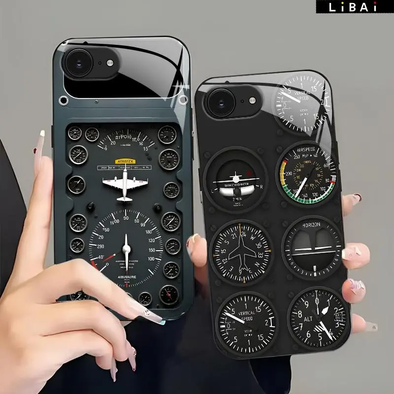 Suitable for [iPhone 16e] New high-end glass  mobile phone case New business simple mobile phone case Affordable price Anti-drop and anti-fingerprint-888