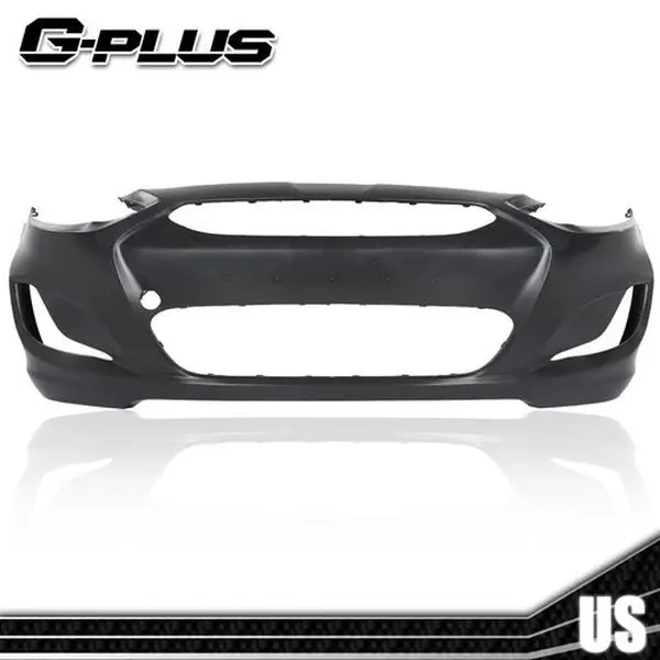 Aftermarket Front Bumper Cover - Aftermarket Parts Replacement for 14-17 Hyundai Accent Sedan & Hatchback, New with Economical Shipping