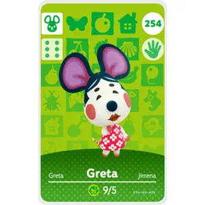 Greta - Villager NFC Card for Animal Crossing New Horizons Amiibo