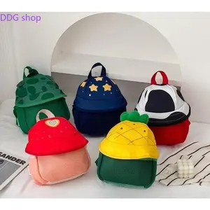 Cute Cartoon Fruit Kids Mini Backpack 3D Breathable Mesh Toddler Preschool Bag Lightweight Kindergarten Schoolbag for Boys Girls with Adjustable Straps